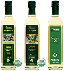 Arette Tea Seed Oils Sampler